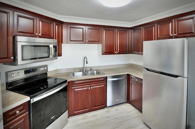 kitchen with stainless steel appliances and sink