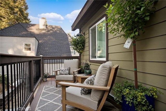 balcony featuring outdoor lounge area