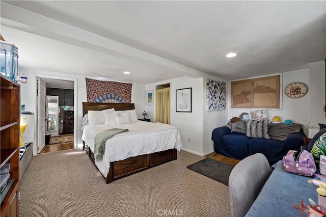30451 San Pasqual Rd, Temecula, CA 92591 - carpeted bedroom featuring recessed lighting and baseboards