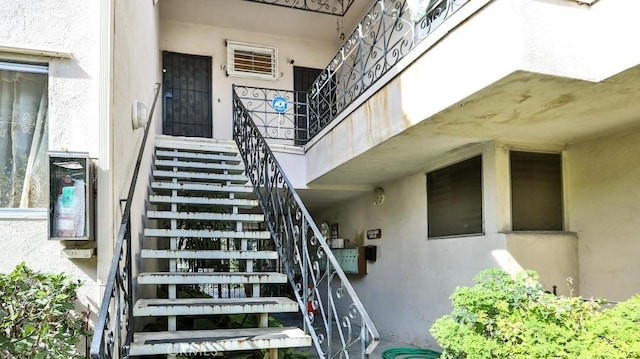 view of stairs