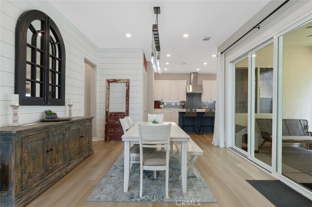 27717 Knoll View Pl, Valencia, CA 91381 - dining room featuring visible vents and light wood-style floors