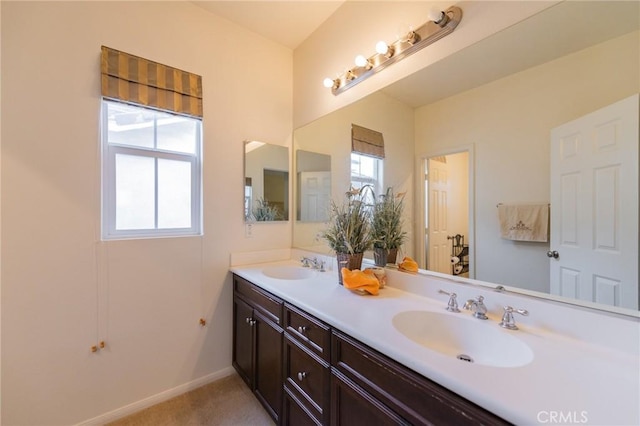 bathroom with vanity