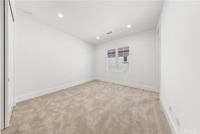 122 Appian Blvd, Irvine, CA 92602 - spare room featuring recessed lighting, visible vents, baseboards, and light carpet