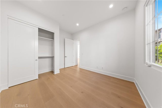 122 Appian Blvd, Irvine, CA 92602 - unfurnished bedroom featuring recessed lighting, light wood-type flooring, and baseboards