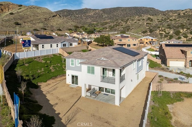 aerial view featuring a mountain view