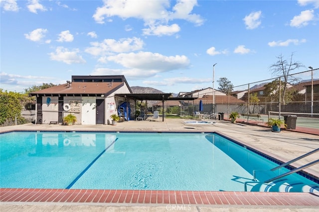 view of pool with a patio