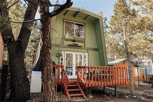 396 Kern Ave, Sugarloaf, CA 92386 - rear view of property featuring a wooden deck