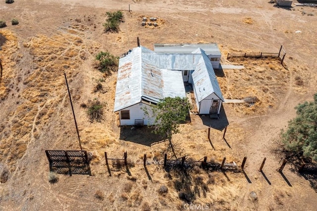 drone / aerial view featuring a rural view