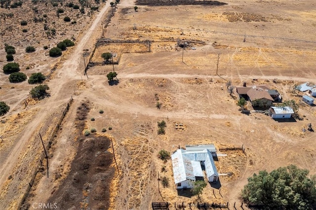 aerial view with a rural view