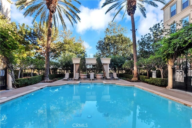 pool featuring a patio