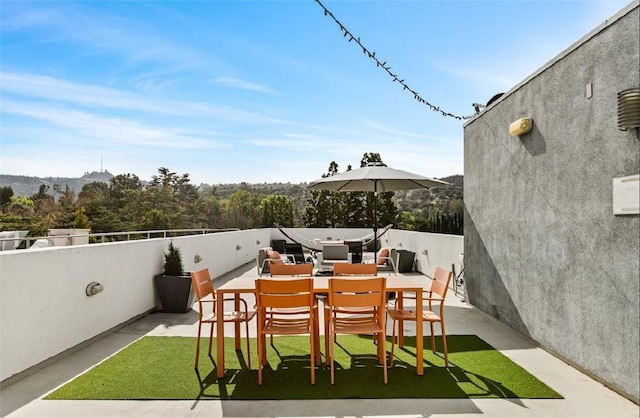 view of patio / terrace featuring outdoor dining space