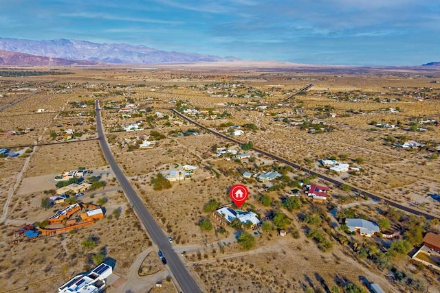 aerial view featuring a mountain view