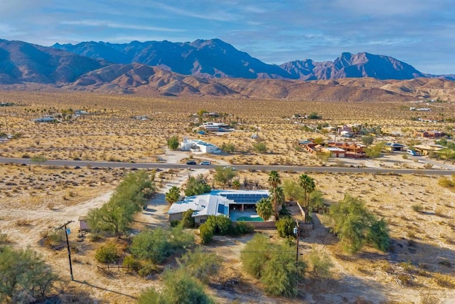 aerial view featuring a mountain view