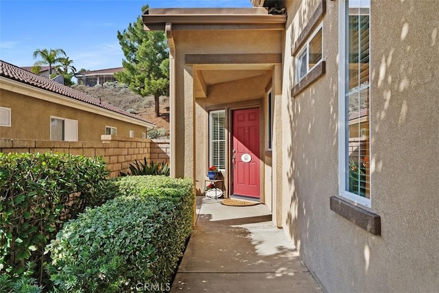 view of property entrance