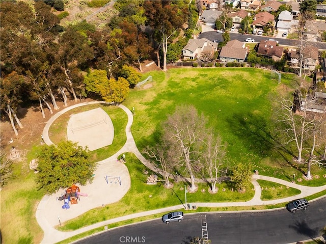 drone / aerial view featuring a residential view