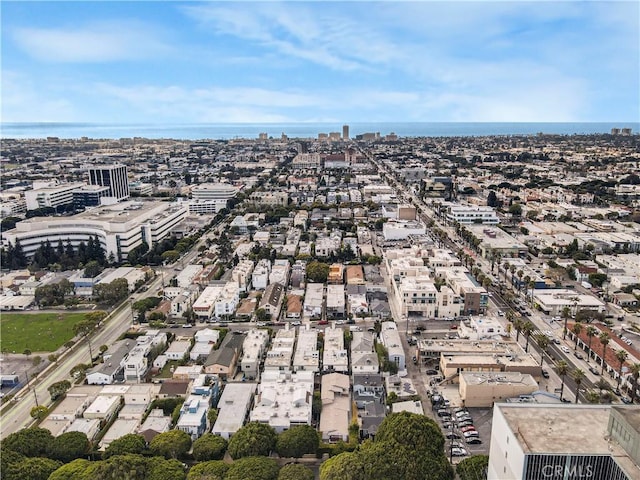 aerial view featuring a view of city