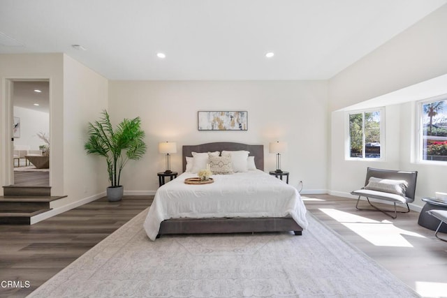 bedroom featuring hardwood / wood-style floors