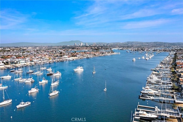 property view of water with a mountain view