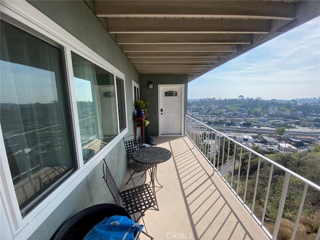 view of balcony