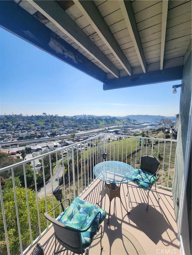 view of balcony