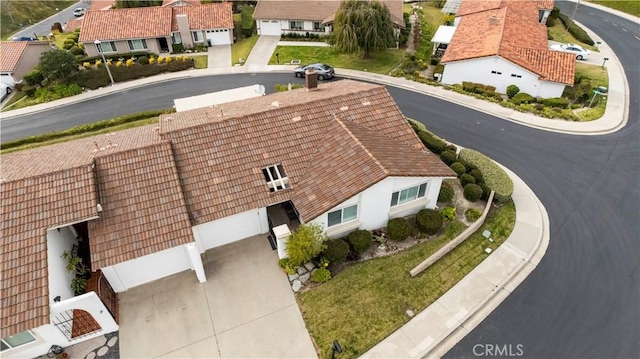 bird's eye view featuring a residential view