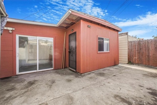 view of outbuilding