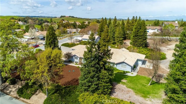 bird's eye view featuring a residential view