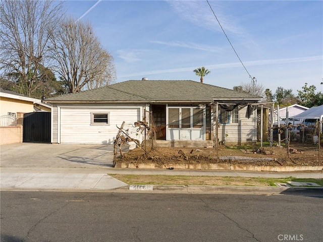 view of front of home