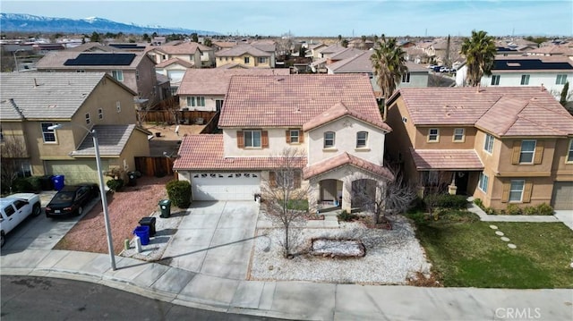 exterior space with a mountain view