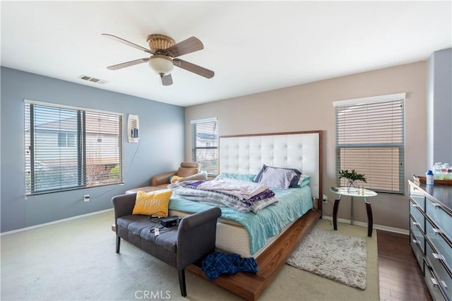 bedroom with ceiling fan