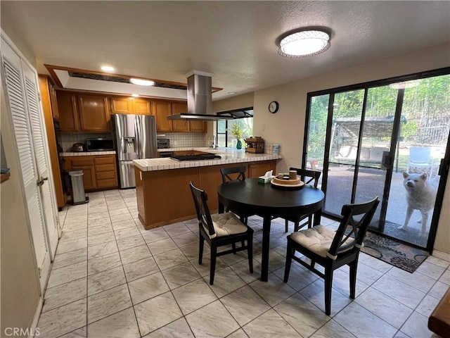 view of dining area