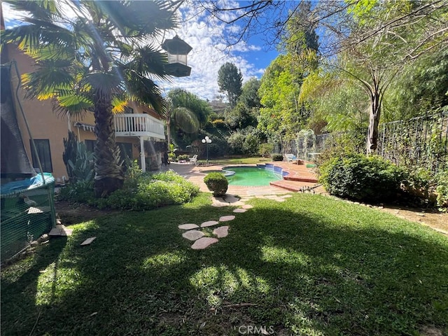 view of yard featuring a patio area