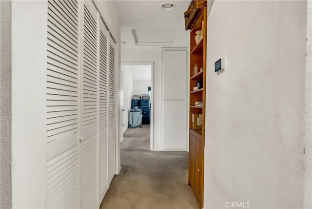 hall with attic access