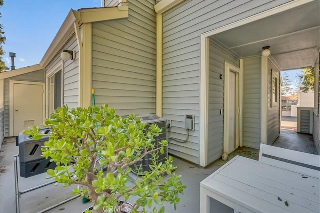 exterior space featuring central AC