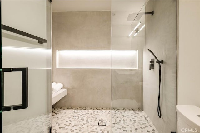 18848 Collins St, Tarzana, CA 91356 - bathroom featuring a shower stall and toilet