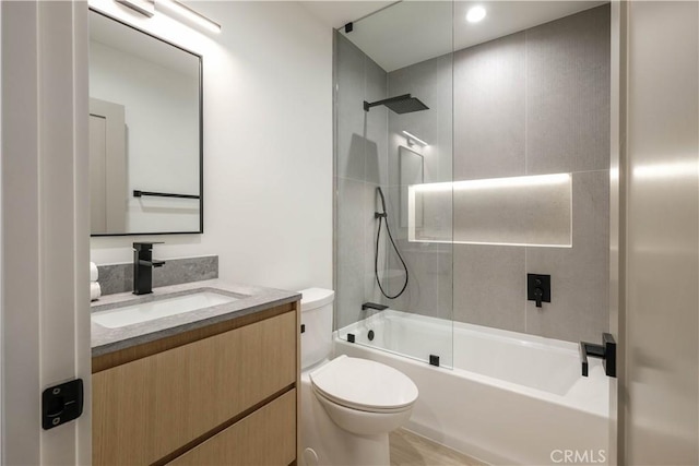 18848 Collins St, Tarzana, CA 91356 - full bath featuring toilet, bathtub / shower combination, and vanity