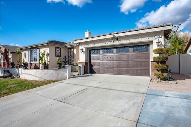 view of front of house featuring a garage