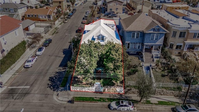 birds eye view of property featuring a residential view