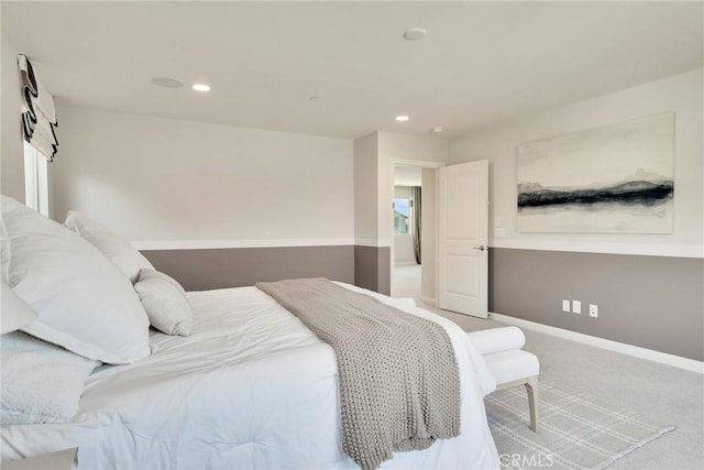 bedroom featuring carpet flooring