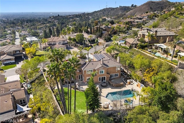 2503 N San Miguel Dr, Orange, CA 92867 - aerial view of residential area with a pool area