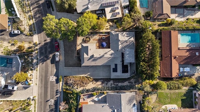 drone / aerial view featuring a residential view