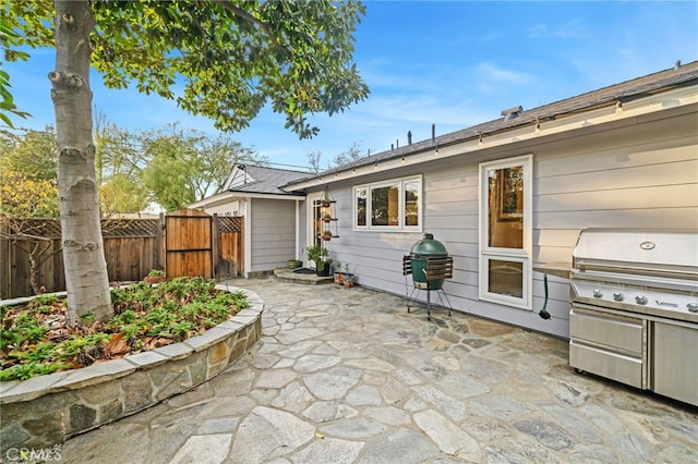 back of house featuring a patio