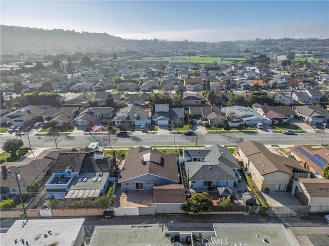 aerial view featuring a residential view