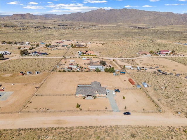 bird's eye view featuring a mountain view