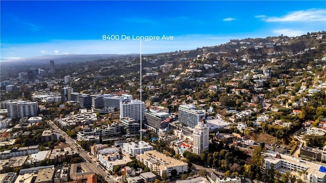 aerial view with a view of city