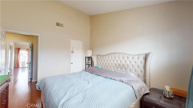 11214 Fineview Unit 5, El Monte, CA 91733 - bedroom with visible vents and dark wood finished floors