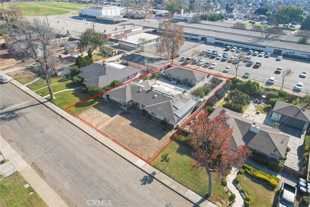 aerial view featuring a residential view