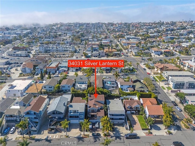 bird's eye view featuring a residential view