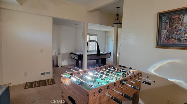 1239 Yosemite Dr, Lake Arrowhead, CA 92352 - rec room with carpet