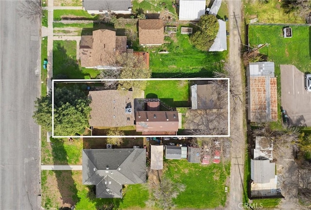 bird's eye view featuring a residential view